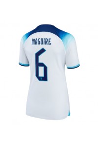 Engeland Harry Maguire #6 Voetbaltruitje Thuis tenue Dames WK 2022 Korte Mouw